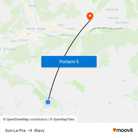 Son-Le-Pra to Blavy map