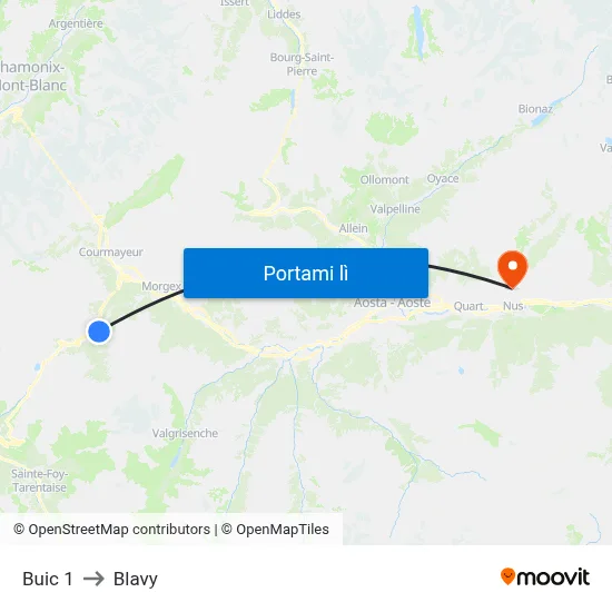 Buic 1 to Blavy map