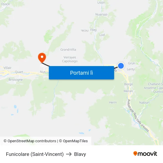 Funicolare (Saint-Vincent) to Blavy map