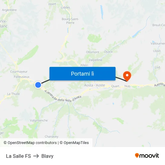 La Salle FS to Blavy map