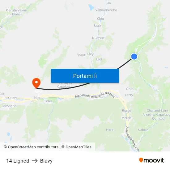 14 Lignod to Blavy map