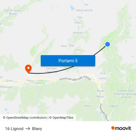 16 Lignod to Blavy map