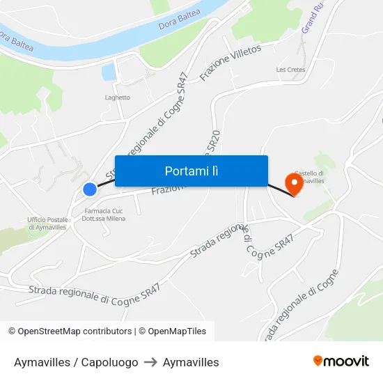 Aymavilles / Capoluogo to Aymavilles map