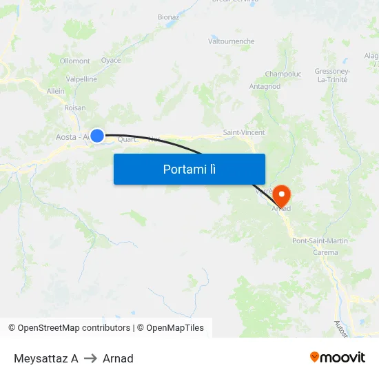 Meysattaz A to Arnad map