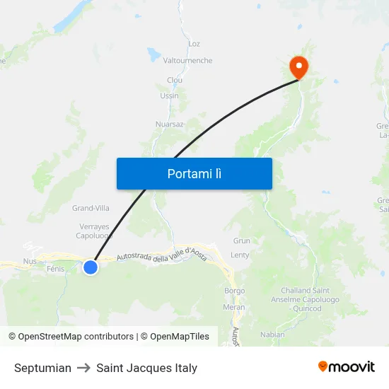 Septumian to Saint Jacques Italy map