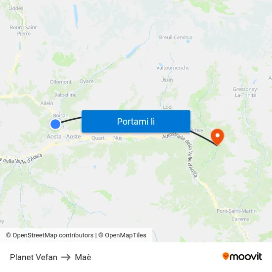 Planet Vefan to Maè map
