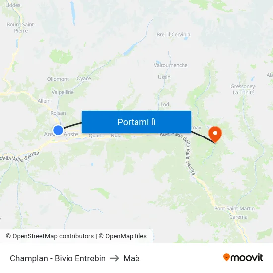 Champlan - Bivio Entrebin to Maè map