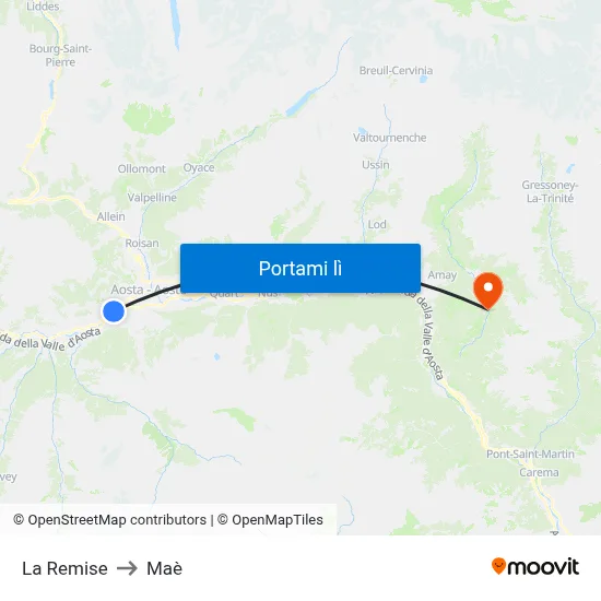 La Remise to Maè map