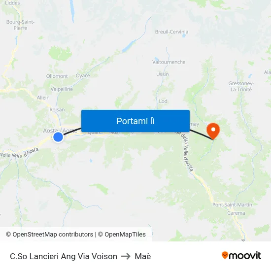 C.So Lancieri Ang Via Voison to Maè map