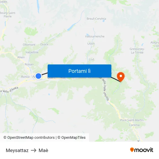 Meysattaz to Maè map
