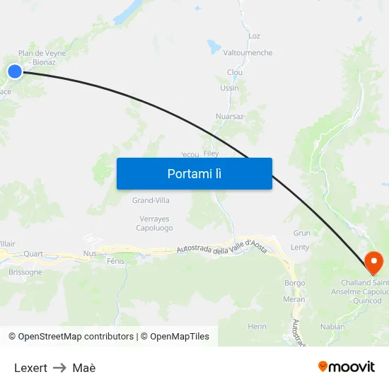 Lexert to Maè map