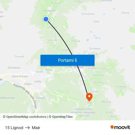 15 Lignod to Maè map