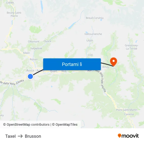 Taxel to Brusson map