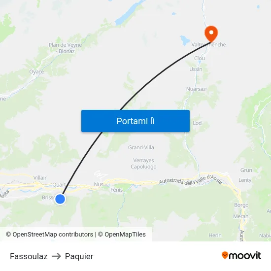 Fassoulaz to Paquier map