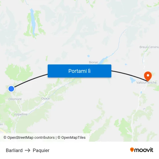 Barliard to Paquier map