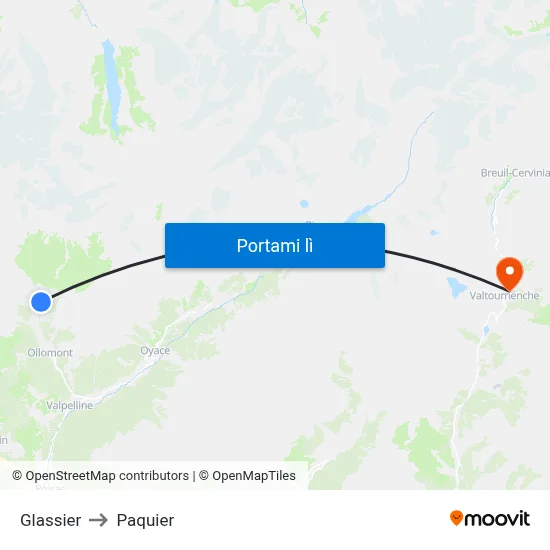 Glassier to Paquier map