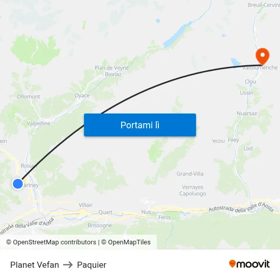 Planet Vefan to Paquier map