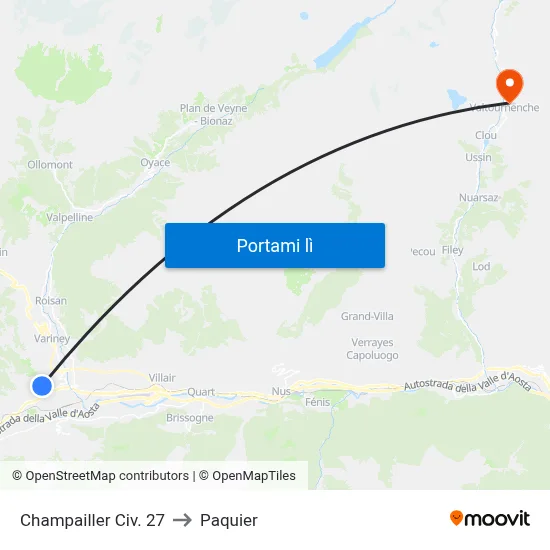 Champailler Civ. 27 to Paquier map