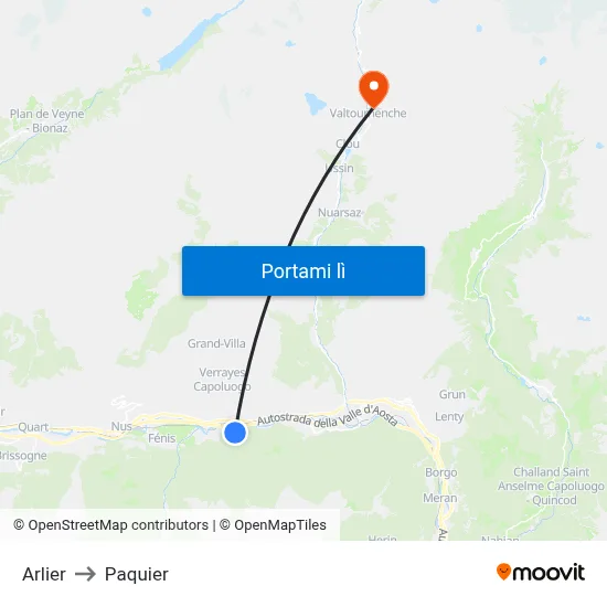 Arlier to Paquier map