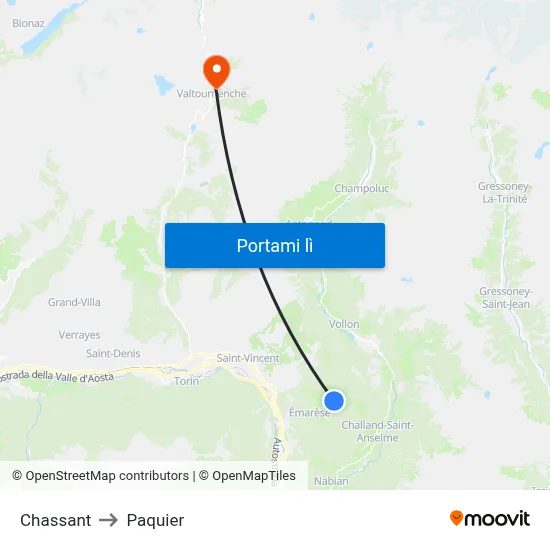 Chassant to Paquier map