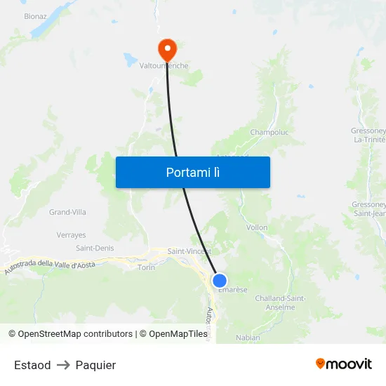 Estaod to Paquier map
