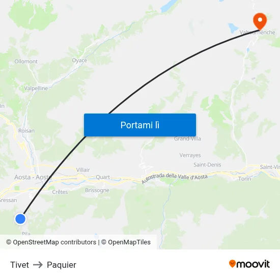 Tivet to Paquier map