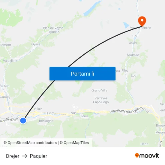 Drejer to Paquier map