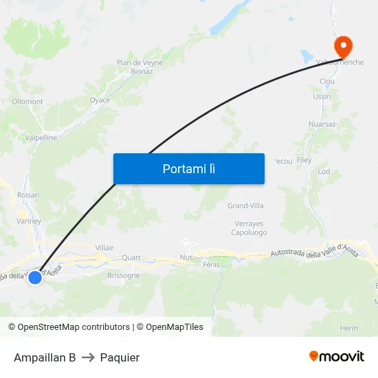 Ampaillan B to Paquier map