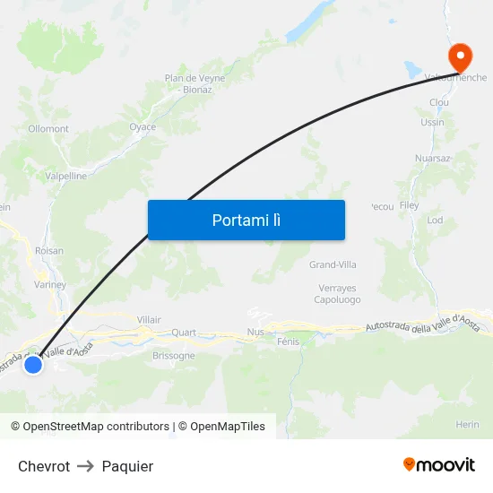 Chevrot to Paquier map