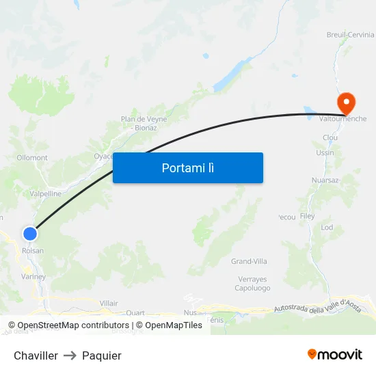 Chaviller to Paquier map