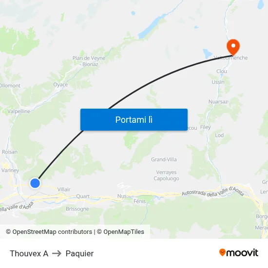 Thouvex A to Paquier map