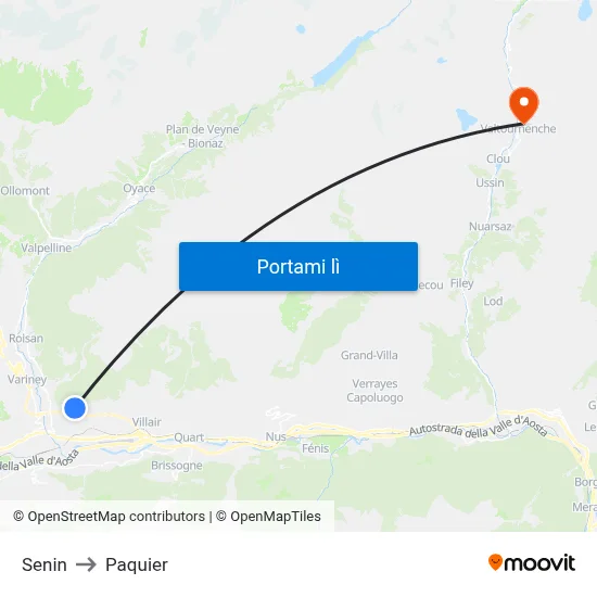 Senin to Paquier map
