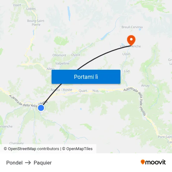 Pondel to Paquier map