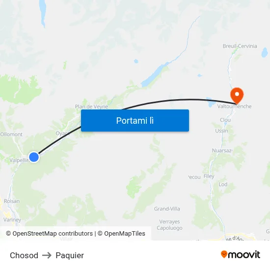 Chosod to Paquier map