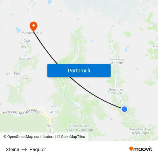 Steina to Paquier map