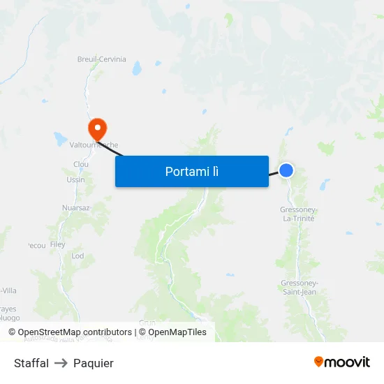 Staffal to Paquier map