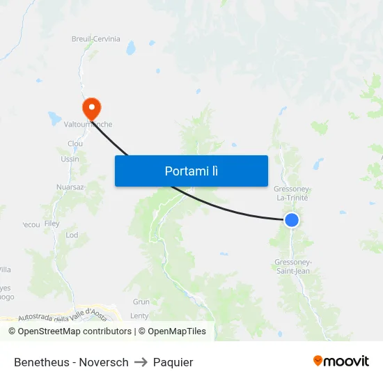 Benetheus - Noversch to Paquier map