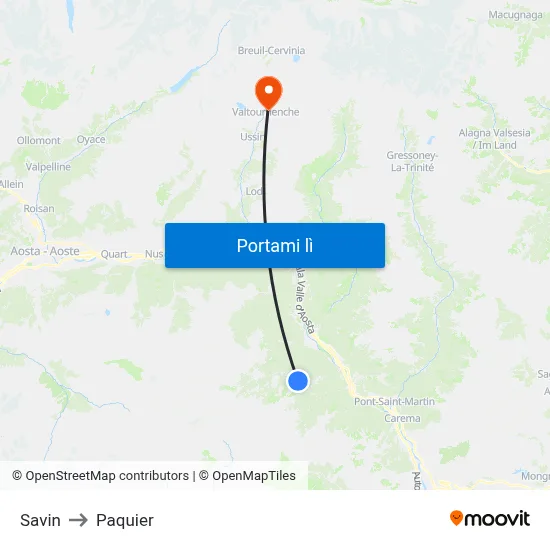 Savin to Paquier map