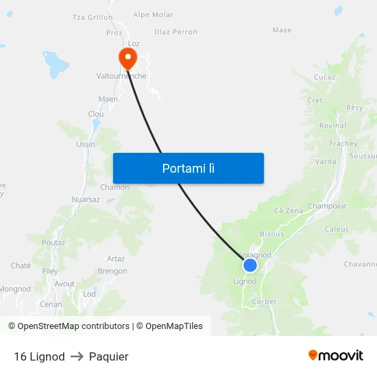 16 Lignod to Paquier map