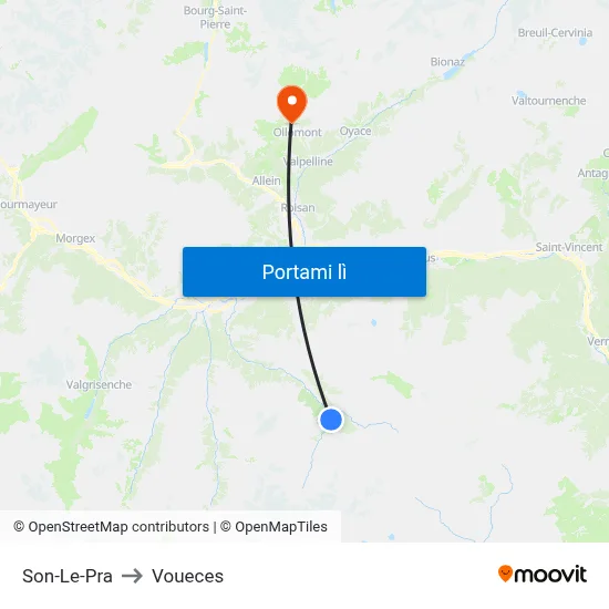 Son-Le-Pra to Voueces map