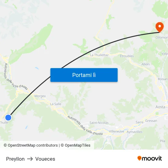 Preyllon to Voueces map