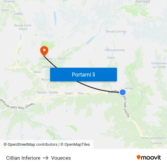 Cillian Inferiore to Voueces map