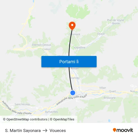 S. Martin Sayonara to Voueces map