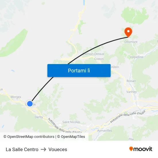 La Salle Centro to Voueces map