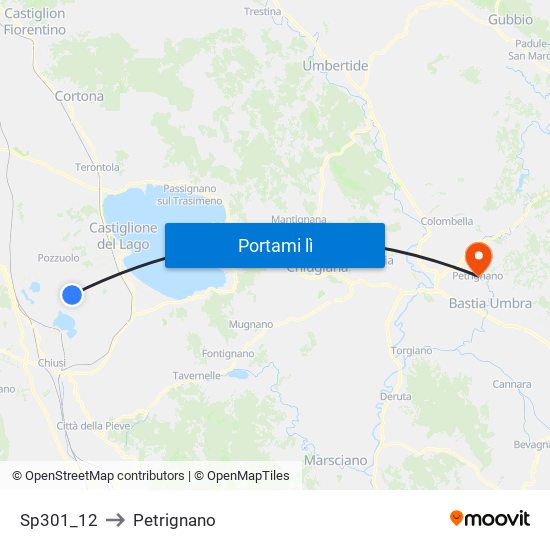 Sp301_12 to Petrignano map
