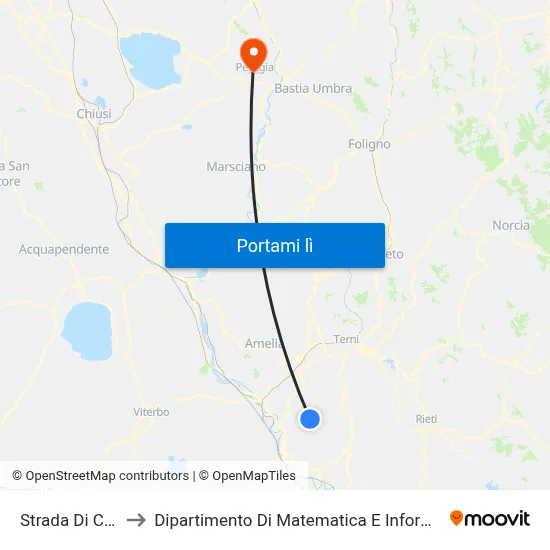 Strada Di Calvi to Dipartimento Di Matematica E Informatica map