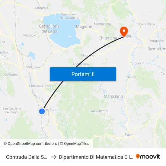 Contrada Della Stazione to Dipartimento Di Matematica E Informatica map