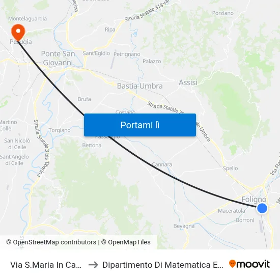 Via S.Maria In Campis, 12 to Dipartimento Di Matematica E Informatica map