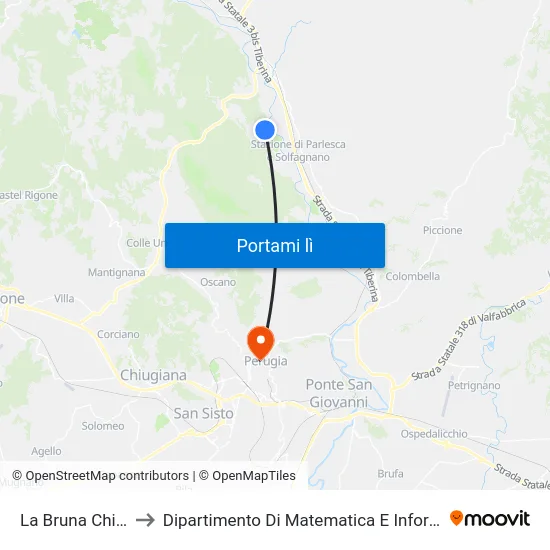 La Bruna Chiesa to Dipartimento Di Matematica E Informatica map