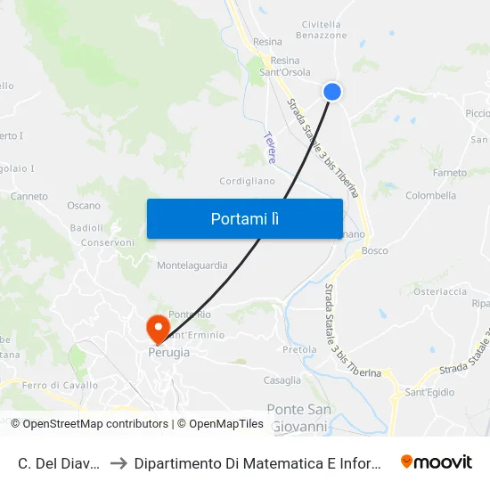 C. Del Diavolo to Dipartimento Di Matematica E Informatica map